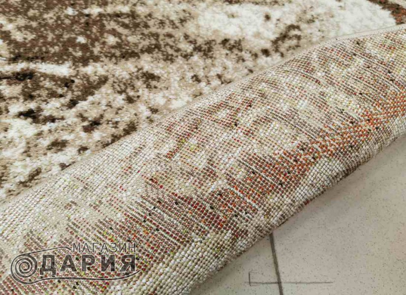 Тъкан килим MAGNOLIA 563 cream/orange кръг